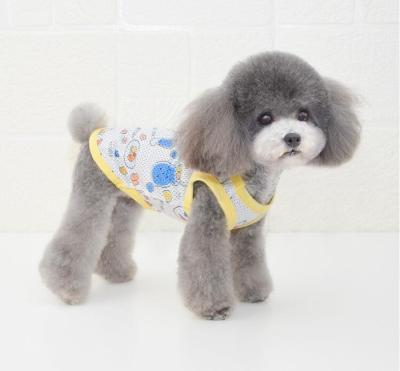 China New Viable Spring And Summer Pet Clothes Dog Clothes Pet Suntan Vest Sun Coat Dog Mesh Clothes for sale