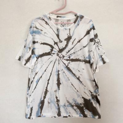 China Streetwear T-shirt Print Tie Dye Unisex Anti-pilling Short Sleeve Hip Hop Mens T-shirts for sale