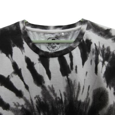 China Anti-Wrinkle Hot Sale Mens Summer Cotton Polyester Tie Dye T-shirt High Street Style Tee for sale