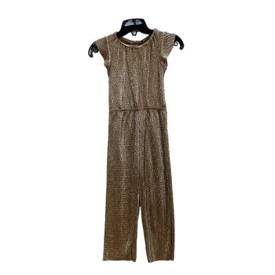 China Fashion New Design Children's Anti-Shrink O Neck One Piece Overalls With Long Pants Children Girls Summer Clothes Kids One Piece Overalls for sale