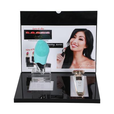 China Factory Customized Seal Stand Acrylic Acrylic Cosmetic Holder Display Stand LED Lipstick Nail Polish Eco-friendly for sale