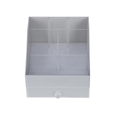 China Eco-friendly acrylic cosmetic multi-layer drawer storage box skin care product box presentation packagin box for sale