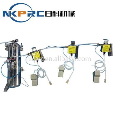 China Shoes upper NKPRC RK-111 Treadle Type Three Station Glue Brushing Machine for sale