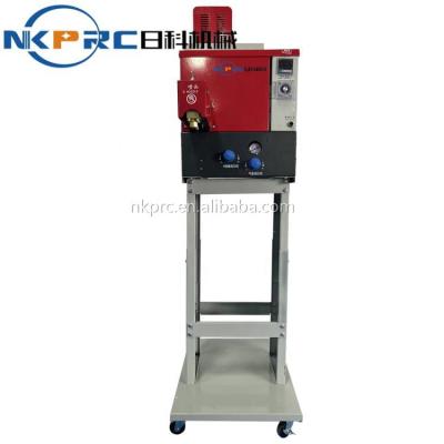 China Shoe Making Industry NKPRC RK-152B Double Head Hot Melt Glue Spraying Machine Gluing Machine With Rack for sale