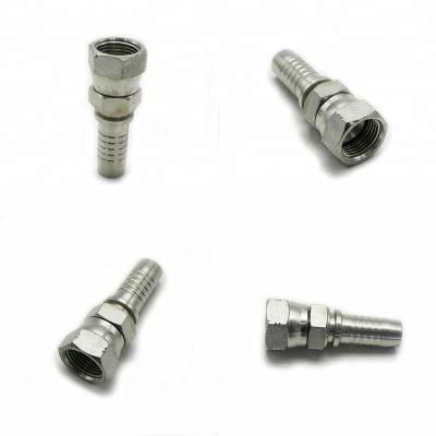 China HT Gas Hydraulic Double Nipple JIC Female Hexagon Fitting 26711D Stainless Steel for sale