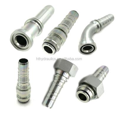 China Industrial High Pressure Oil Gas Water Hose Fitting SAE Metric Hydraulic Parts for sale