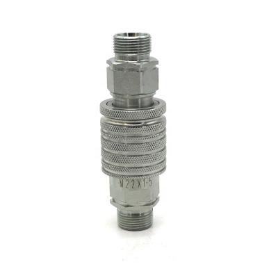 China Carbon Steel / Stainless Steel / Brass Metric High End Carbon Steel HT Hydraulic Quick Coupler Fitting S5 for sale