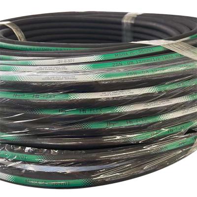 China Hydraulic Hit R1 R2 Italy High Pressure Hydraulic Hose Braided Hydraulic Rubber Hose For Excavator for sale