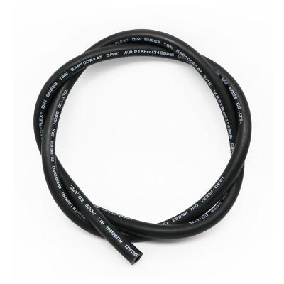 China Industrial Steel Wire Braid DIN EN853 Reinforced Hydraulic Hose Flexible Rubber Hydraulic Hose for sale