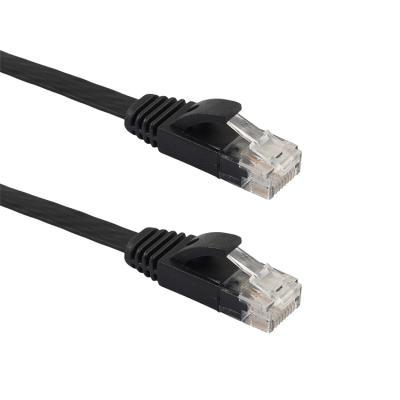 China 100% Cat5E Cat6 Rj45 Patch Cord Ethernet Network Cable UTP Cat5 Cable Bare Copper Flat Price High Quality for sale