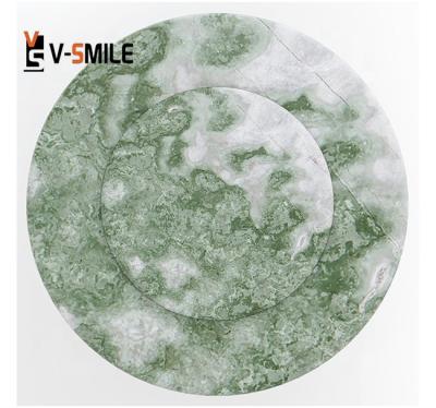 China Luxury Polished Aurora Green Marble Top Modern Marble Furniture Large Style Modern Popular Green Slab for sale