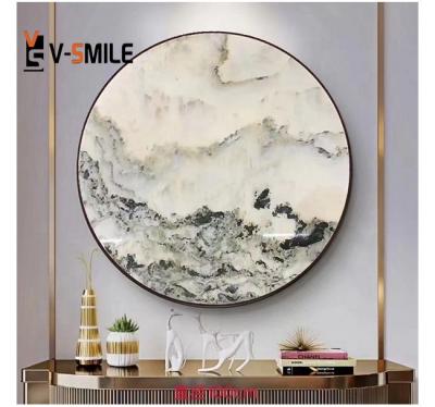 China Beautiful modern landscape painting marble slabs like mountain and rivers for sale