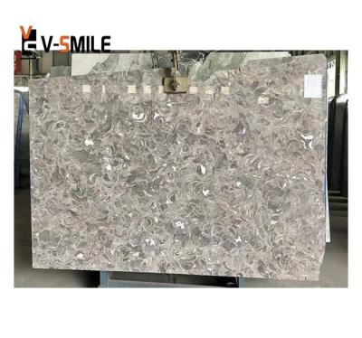 China Modern Gray Marble Slab Price Flower Marble Slabs China Gray Marble Dining Table Wholesale for sale