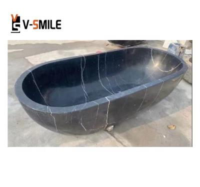 China Customized Free Size Marble Stone Modern Bathroom Solid Bathtub Luxury Home Decor for sale