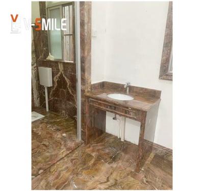 China Modern Popular Venice Red Marble Natural Red Marble with Veins for Wash Basin and Wall and Flooring Tiles for sale