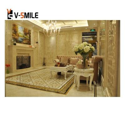 China Modern Modern Indoor Decorative Natural Stone Fireplace Surround French Marble Fireplace Mantel For Sale for sale