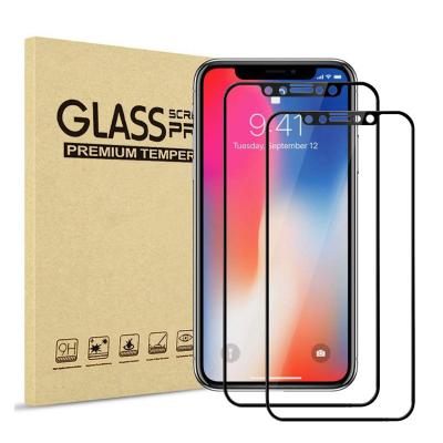 China Scratch resistant; Shock resistant; Factory 2.5D Anti-fingerprint Anti-Oil And Tempered Glass Full Screen Silk Printing Protector Compatible For iPhoneXS Max 6.5inch Tempered Glass for sale