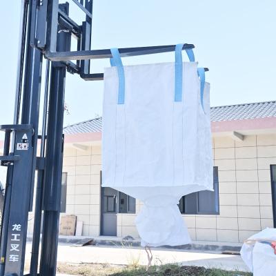 China Factory Price Breathable 1Ton PP Bulk Fibc Bags With Discharge Spout for sale