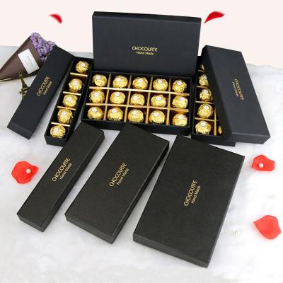 China Recyclable Different Size Soft Cover Box Chocolate Paper Packaging for sale