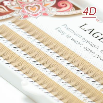 China NAGARAKU Natural Soft 4D Premade Fans Eyelash Extensions Super Mink 3D 5D 6D 0.07 Private Label Group Wholesale Volume for sale