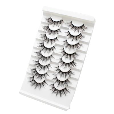 China Full Volume NAGARAKU Full False Eyelashes Strip Lashes Custom Wholesale Seller 3d Mink Private Label OEM 8 Pairs Fluffy 5D Synthetic for sale