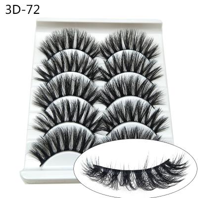 China NAGARAKU 3D Full Mink False Eyelashes Natural Long Strip Lashes Wholesale 5 Pairs Fashion Hot Lash OEM Private Label Bulk Sale for sale