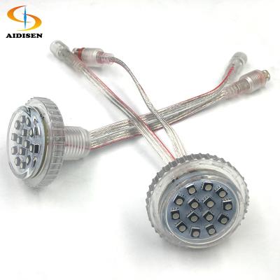 China LANDSCAPE led flat hat rgb 24v pixel led 35mm 3535 smd rgb ucs2903 led pixel fairground lights for sale