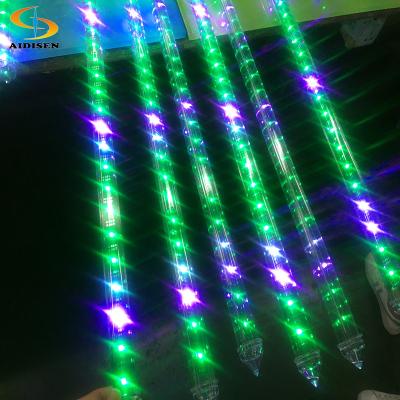 China Outside/inside lighting 3d led meteor tube rgb 1m smd5050 led meteor light for outdoor for sale