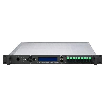 China WDM FTTx PON Amplifier EDFA Integrated WDM 8 Ports Optical EDFA for sale