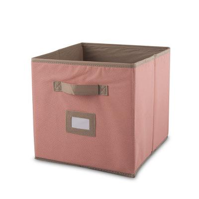 China Folding Storage Bins Cube Foldable Heavy Duty Storage Box Storage Box Burlap Basket Containers Heavy Duty Organizer for sale