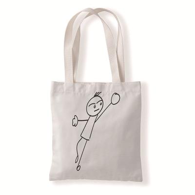 China Heavy Duty Custom Logo Cheap Recycled Cotton Tote Bag Canvas Cotton Shopping Bag for sale