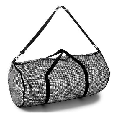 China Sports Gear Bag Mesh Travel Duffle Bag For Universal Oversized Beach Swimming Diving Sports for sale