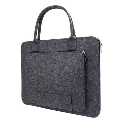 China Multifunctional Purpose 14 Inch Portable Carrying Case Felt Laptop Sleeve Bag Felt Laptop Bag With Handles for sale