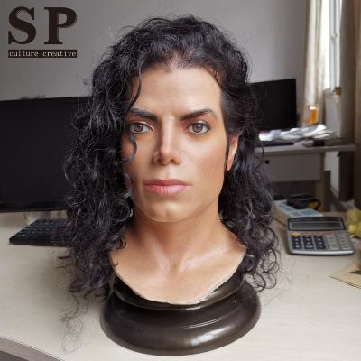 China Europe New Design MJ hyper realistic life size silicone figure, silicone bust, silicone sculpture for all worldwide figure collectors for sale