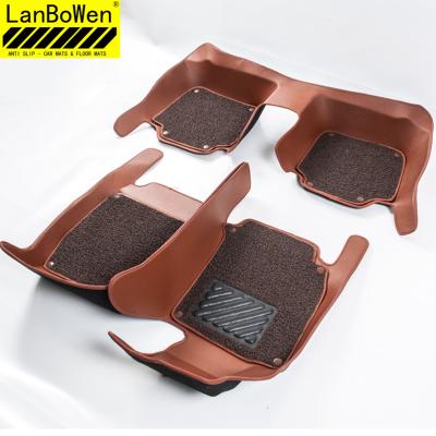 China Factory supply 5D 7D double layer waterproof anti-slip PVC coil leather /fireproof/dustproof /anti-slip car floor mat for sale