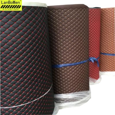 China Wear Resistance 6mm Eva 5d Leather Anti Slip Car Floor Mat Material Anti-skidding Roll for sale