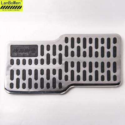 China Stainless Silicon Anti Slip 13cm 16cm 18cm Anti Slip Heel Pad Easy Installation Car Mat Accessories For Car Foot Mats Car Floor Mats for sale