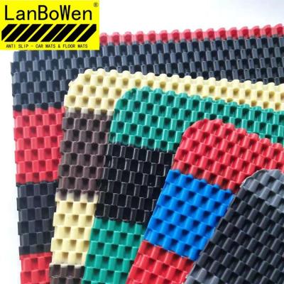 China Factory Supply Indoor Waterproof Non-slip Durable Chain Double Side With Single Color PVC Floor Mat Roll for sale