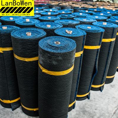 China Customized Factory Price PVC Coil Floor Waterproof Wear Resistant Anti-Slip Customized Mat In Roll With Spike Backing for sale