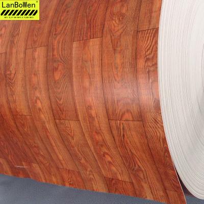 China Plant PVC Anti-Slip Mat Wood Look Flooring Sheet PVC Rubber Flooring, Non-Slip PVC Sheet Flooring Mat for sale