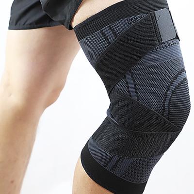 China Adjustable Comfortable Sports Knee Pad Running Breathable Nylon Knee Sleeve for sale