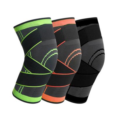 China Adult Knee Support Sleeve Compression Sports Nylon Knee Braces for sale