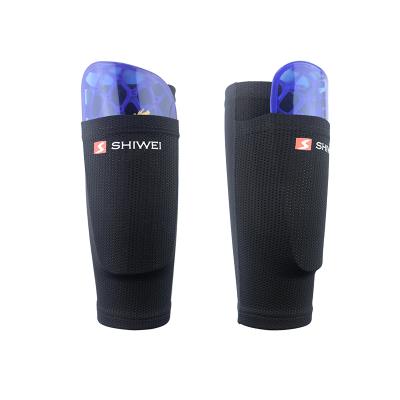 China Professional Breathable Anti-collision Durable Shin Guard Pad Wholesale Outdoor Sports Protective Basketball Football for sale