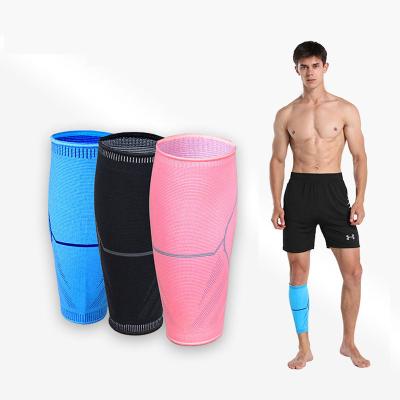 China Hot Logo Customized Instep Kick Boxing Custom Made High Elastic Factory Sale Football Protection Sports Shin Guard Calf Compression Sleeve for sale