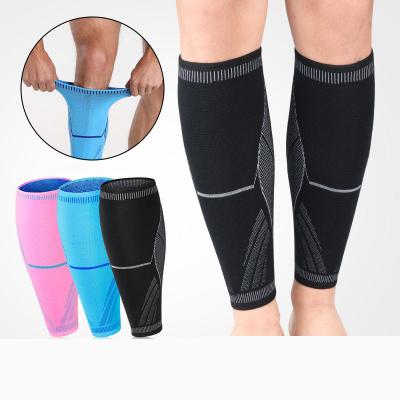 China Durable 2021 Customs New Wear-Resistant Sports Safety Protect Spandex Football Nylon Shin Guard Sleeve for sale