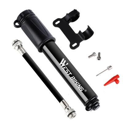 China Portable High Pressure Aluminum Bike Air Pumps Cycle Floor Bicycle Pump For Bike Tire for sale