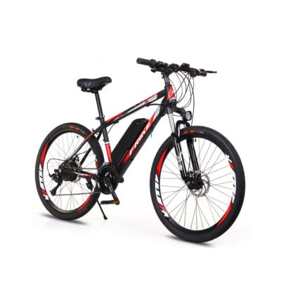 China Carbon fiber electric mountain bike for adults 26 inch 250W motor lithium battery electric bicycle for sale