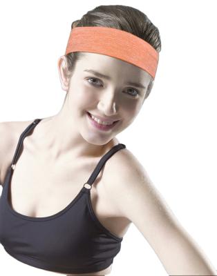 China Sweatproof Anti-slip Embroidery Yoga Tennis Sweat Sports Headband With Logo for sale