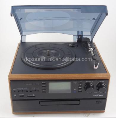 China Retro Turntable Player Design Custom Luxury Cd Recorder USB Vinyl Record Turntable for sale