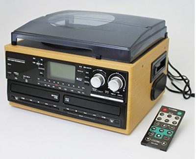 China Vintage LP Vinyl Turntable Cassette Player with Dual Cd, Turntable Cassette, USB and Cd Dual Cassette Recorder Player for sale